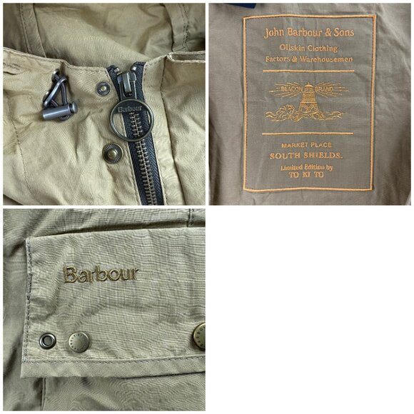 Barbour To Ki To Jacket Mens Medium M Brown Inaka Field Utility Military SAMPLE - Picture 7 of 12
